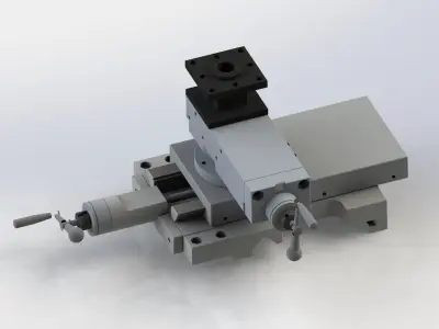 Xy fine tuning handle adjusts the module 3D model