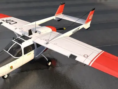 Cessna O-2A Skymaster 3D model