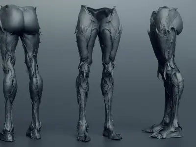 DEMONESS part 4 30 Legs 3D model