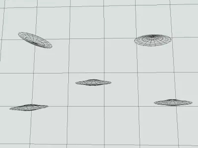 Flying Disk Low-poly 3D model