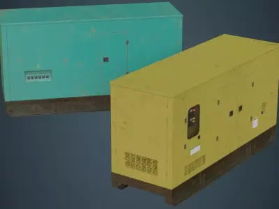 Generator 2B Low-poly 3D model