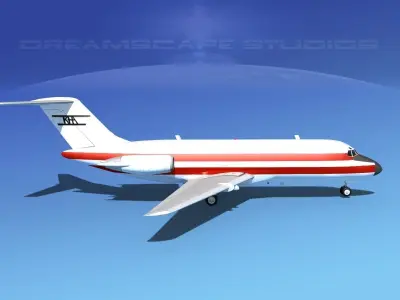 Douglas DC-9-15 KEA 3D model