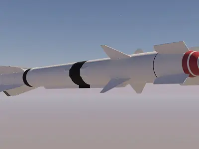 Ultimate Russian Air to Air Missiles Pack Low-poly 3D model