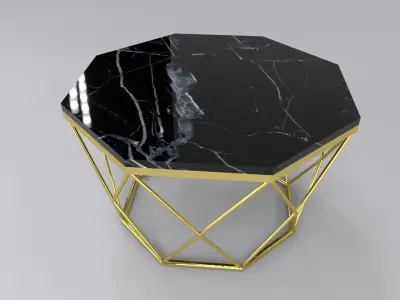 Coffee table hexagonal Free 3D model