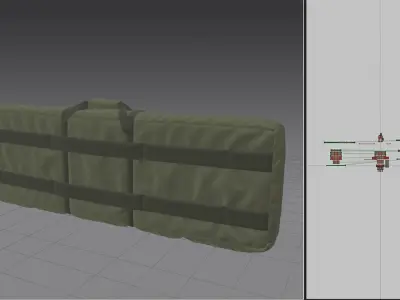Weapon Bag High Poly 3D model