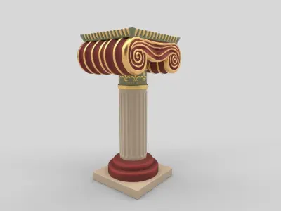 piller 3D model