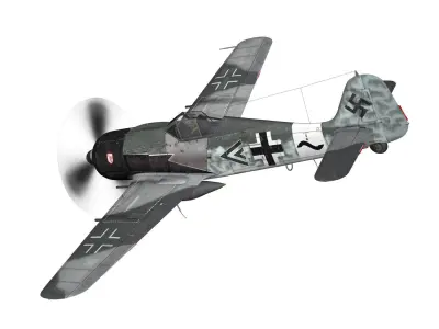 Focke Wulf - FW190 A8 - Stab IV 3D model