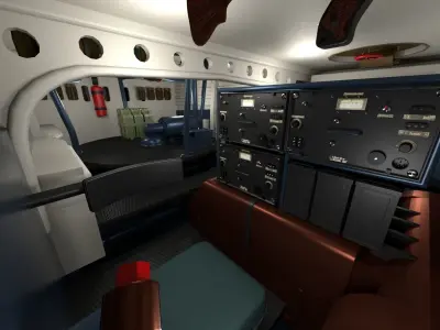 Panzer Tiger Tank Late 1944 v1 with interior 3D model