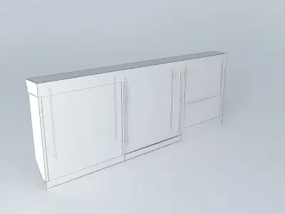 Kit413Panel Inclined Shelves By Alex Marques Free 3D model