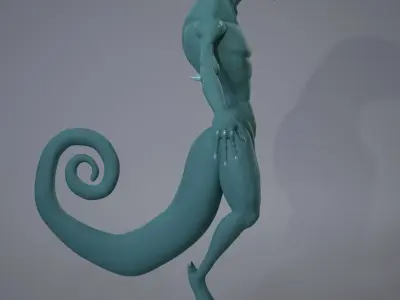 Lizard Base Mesh Low-poly 3D model