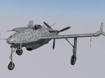 Blohm und Voss P208 Night Fighter 3D model