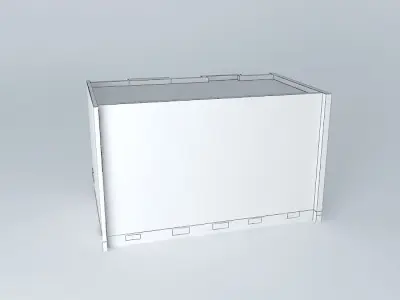 Western housing 74 társasháza- Bytovka č.74 Free 3D model