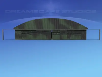 Aircraft Hangar 2 3D model