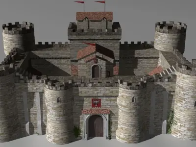 castle keep 3D model