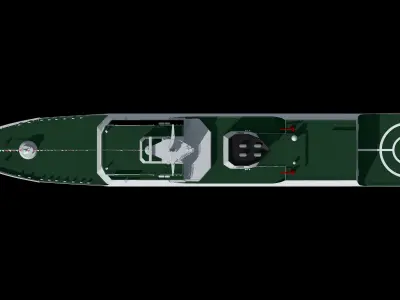 China Coast Guard Ship No 46301 3D model 054a 3D model