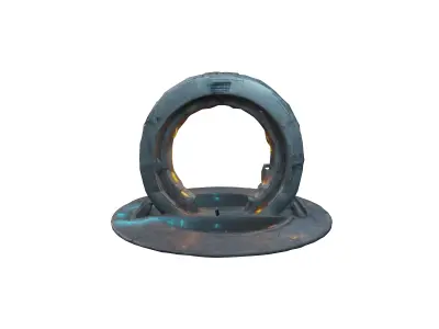 scifi portal door fantasy 3D model