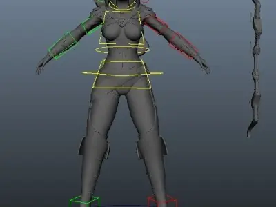 Rogue Assassin Archer 3D model