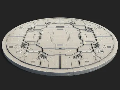 Sci-Fi Kit Free 02 Mecha Platform Free 3D model