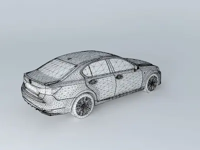 Lexus GS 350 F Sport L10 2013 Free 3D model
