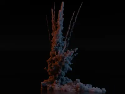 Airstrike Explosion 3D model