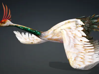 Crane Bird-B1 3D model