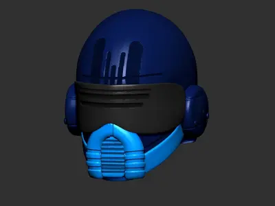 helmet high poly sculpt 3d printable 3D model