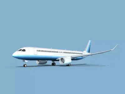 Airbus A220-300 Corporate 2 3D model