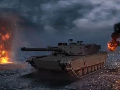 tank M1 Abrams 3D model