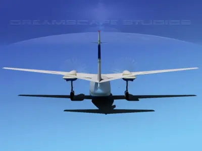 Rockwell Turbo Commander 690 V08 3D model