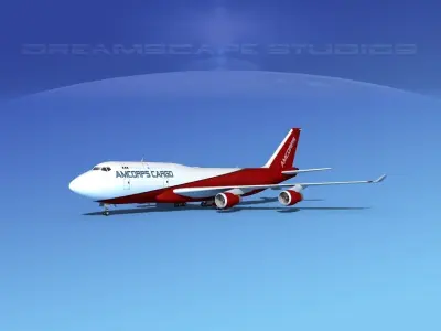 Boeing 747-400 Armcorps Cargo 3D model
