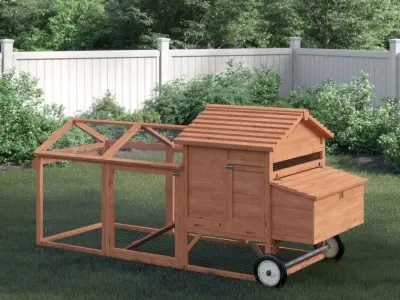 Bayer Feet Chicken Coop -Chicken Run 3D model
