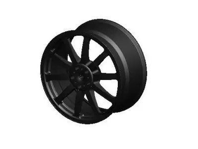 Sports Car Wheel Rim Free 3D model