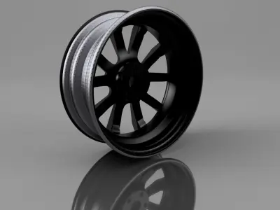 Car Rim 19 Wheel Real 3D model
