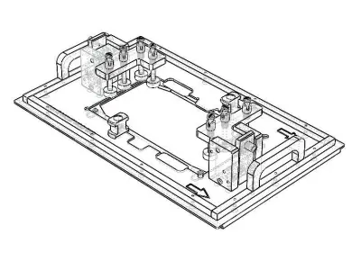 PCB Wave Soldering Pallet MOD5010 3D model