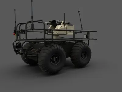 Probot Pitbull RWS Low-poly 3D model