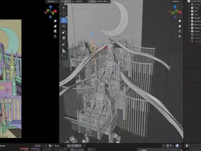 Castle Constructor Kit Free low-poly 3D model