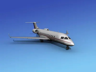 Canadair CRJ100 Trans Midwest 3D model