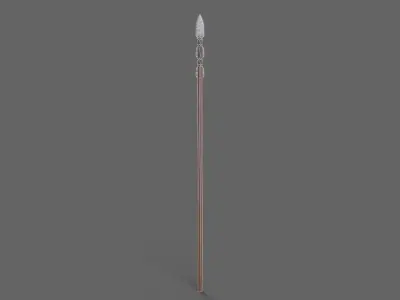 PBR Spear V2b Low-poly 3D model