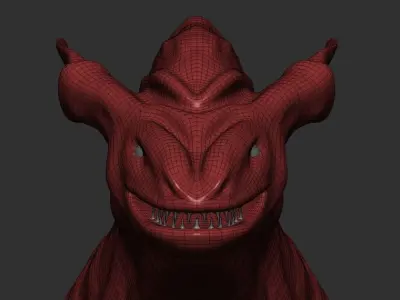 Dino Creature High And Low Poly Free low-poly 3D model