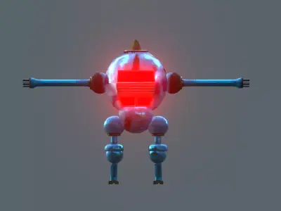 Simple robot 3D model purchase