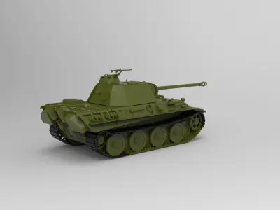 Panther tank 3D model