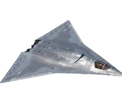 Chengdu J-36 J36 Sixth-Generation Stealth Fighter Jet 3D Model Low-poly 3D model
