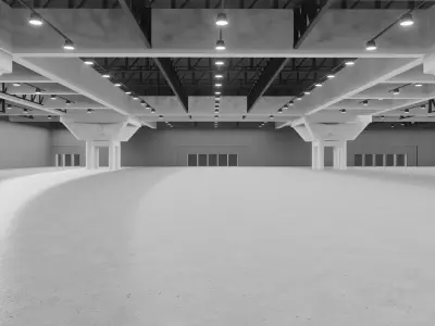 San Diego Convention Center Hall C Low-poly 3D model