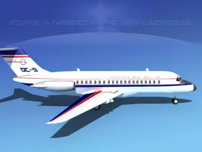 Douglas DC-9-20 Douglas Aircraft 3D model