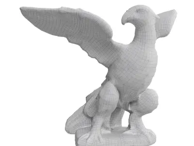 Eagle statuette 3D model
