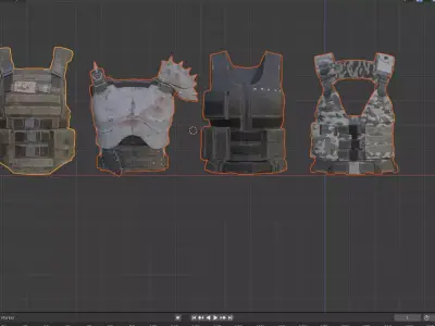 4 Armor Body Pubg 3D model