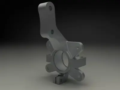 Upright metal bracket Free 3D model