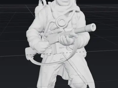 Steampunk Military Scout 3D print model