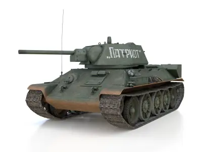 T-34-76 - Model 1942 - Soviet tank - Patriot 3D model