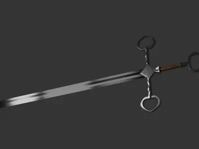 Long Nordic Sword Free 3D model